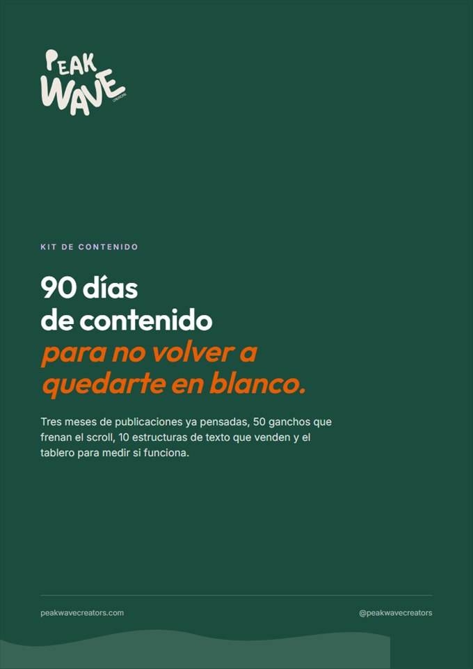 Portada del kit 90 días de contenido
